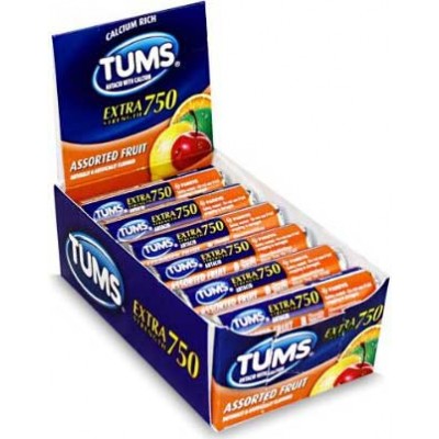 TUMS SM ASSORTED FRUIT 12CT/PACK